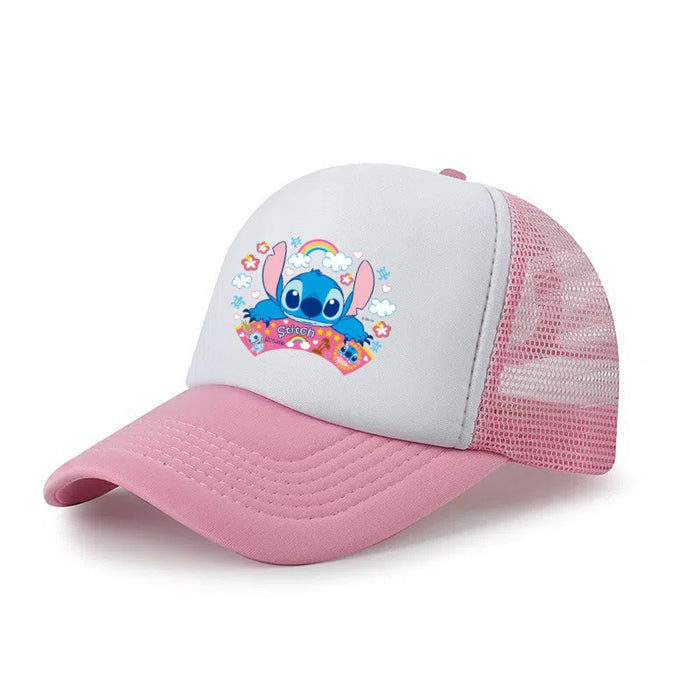 Wholesale Cartoon print baseball cap net breathable dome cap hip hop sports cap