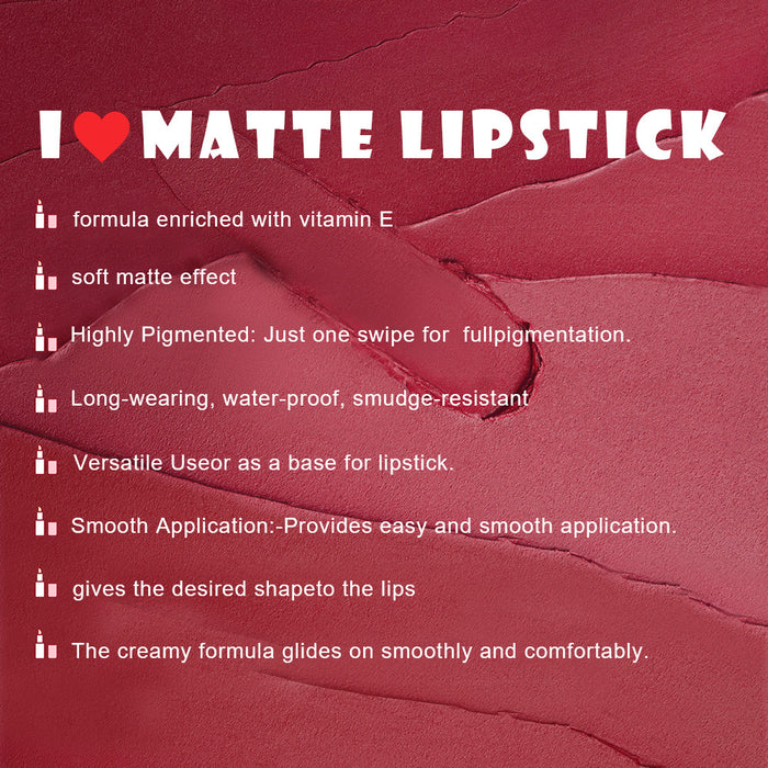 Wholesale Velvet matte mouth, red matte finish, non fading, waterproof, long-lasting, non stick cup lipstick