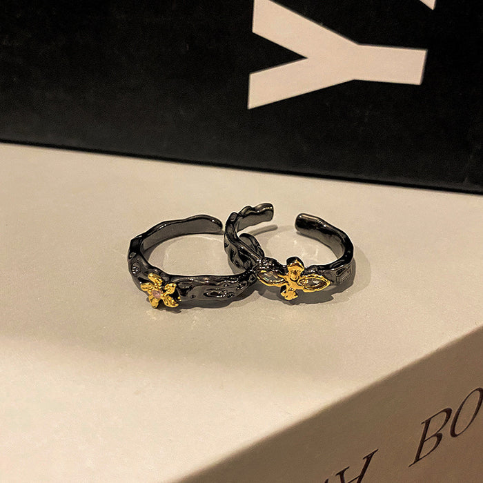 Wholesale Personalized and fashionable open-end ring, simple and niche food ring