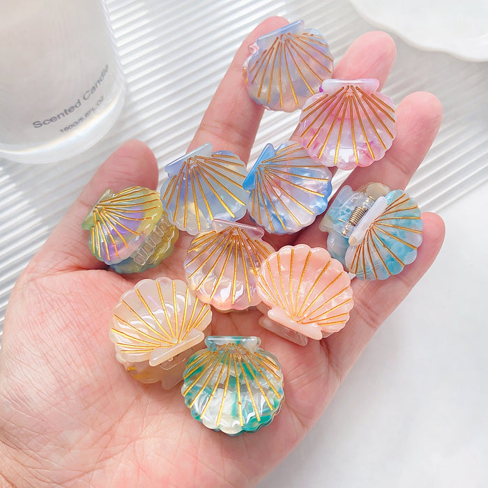 Wholesale Korean Style Acetate Hair Claw Clip Purple Handmade Fashion Accessory