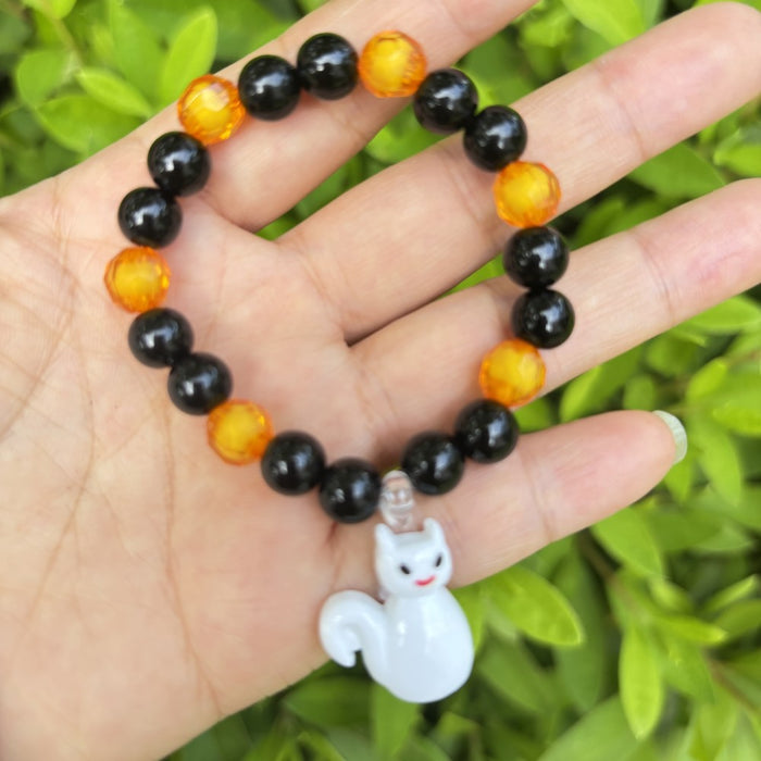 Wholesale Children's Bracelet Colored Acrylic Beads Girls' Plastic Pearl Bead Cartoon Pendant Bracelet