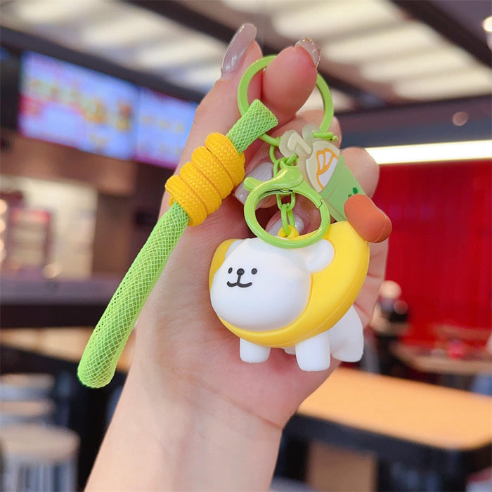 Wholesale Cute lines puppy key chain