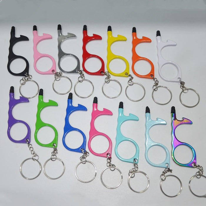 Wholesale Alloy Touch Screen Contactless Multifunctional Keychain JDC-KC-KB004