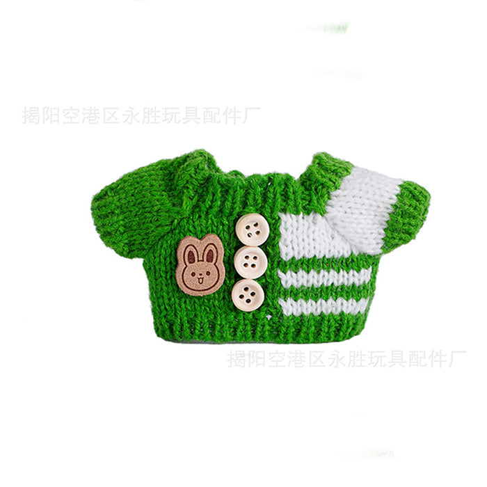 Wholesale 6pcs/set Only Clothes Are Suitable for Vinyl Dolls,  Plush Dolls and Other Wearable Wool Clothes to Change Clothes