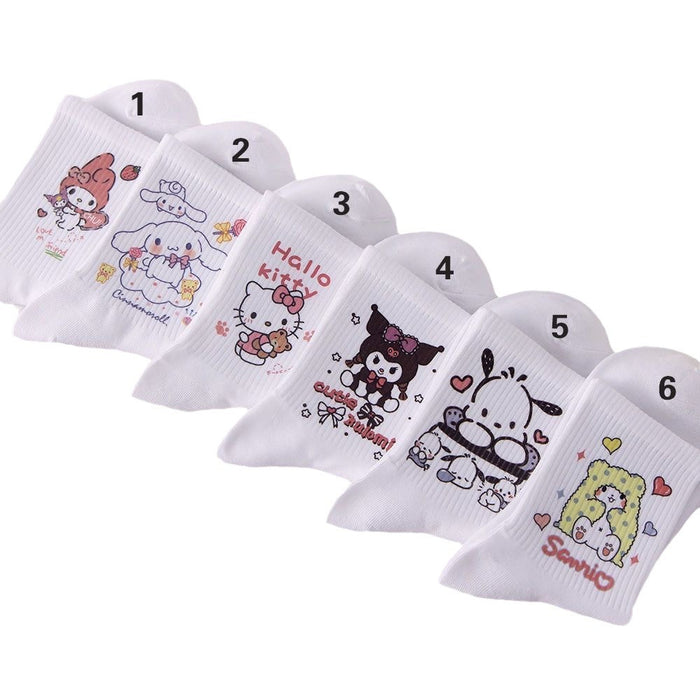 Wholesale Students in the tube high color value cute cartoon socks