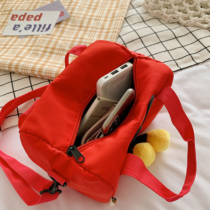 Wholesale Cartoon style personalized shoulder bag, new fashion trend shoulder bag, western-style crossbody cylindrical bag