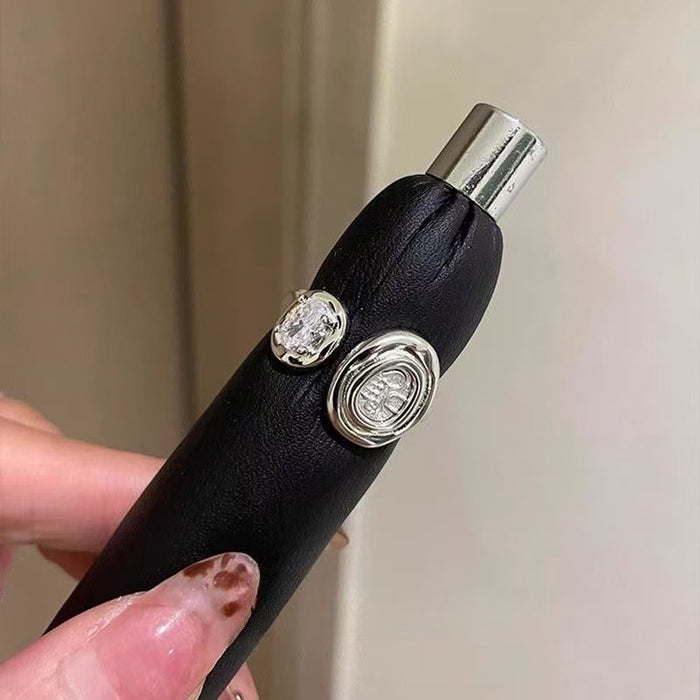 Wholesale Vintage ring, ring opening, light luxury zircon temperament, high-end fashion, niche index finger