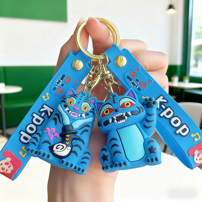 Wholesale KPOP Cute Cartoon Character Silicone Keychains