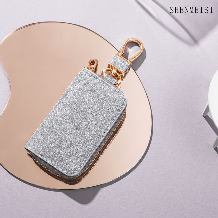 Wholesale Mini car key bag, General Motors key storage bag, creative leather hanging decoration keychain