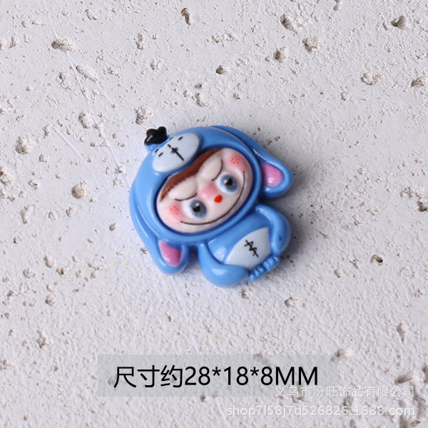 Wholesale Anime Bear Doll Funny Resin Accessories Cream Glue Hair Accessories Headband Mobile Phone Case Pendant