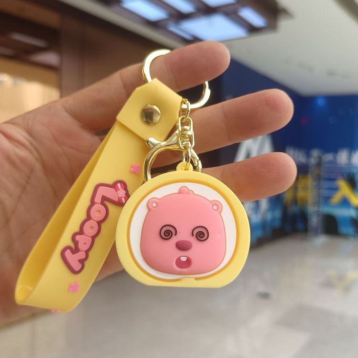 Wholesale Cartoon Silicone Doll Keychain JDC-KC-KuangK040