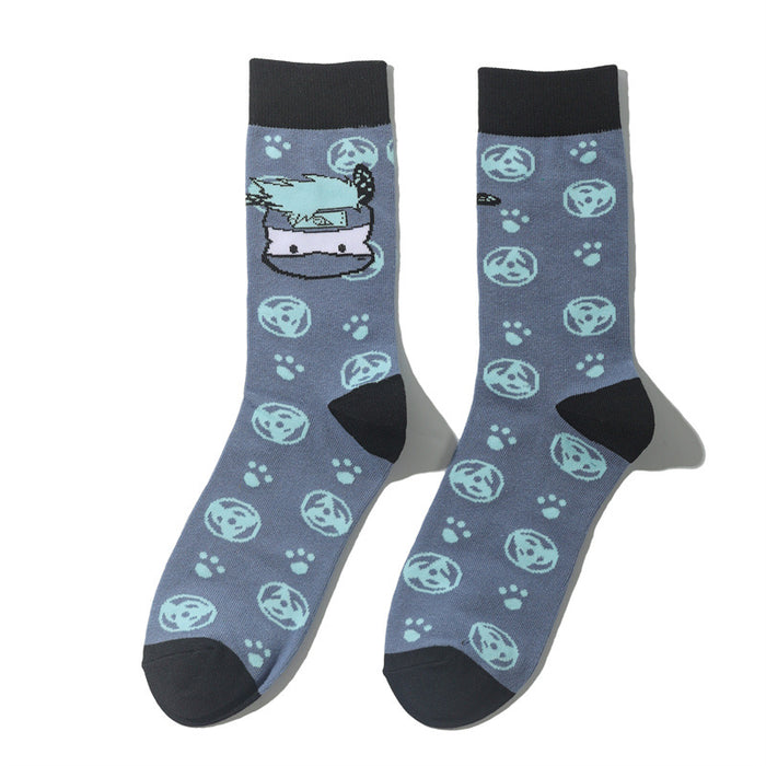 Wholesale Mid length socks anime socks