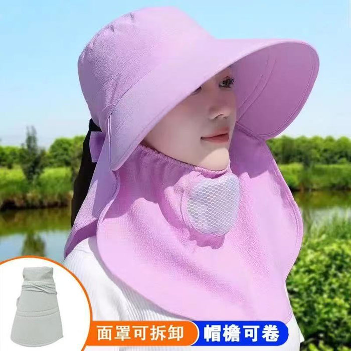 Wholesale Lace lace straw hat with curled edges and hollowed out Lafite sun hat, large brim