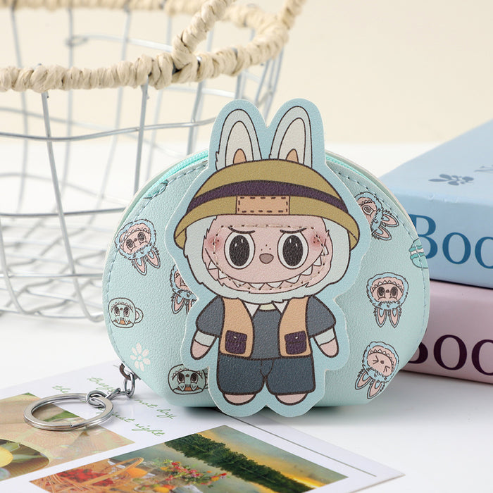 Wholesale New Cute and Fashionable Baby Wallet Keychain Cartoon Doll Keybag Earphone Storage Bag