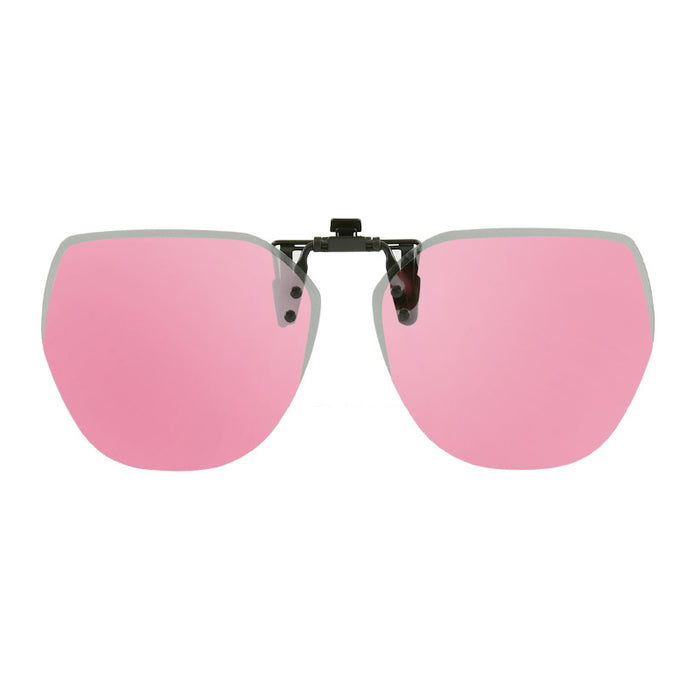 Wholesale upturn sunglasses polarized clip frameless polygonal men's and women's sunglasses clip