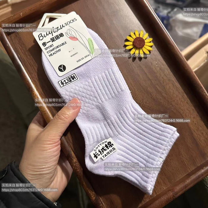 Wholesale High end socks, short socks, combed cotton short tube sports socks, cotton socks