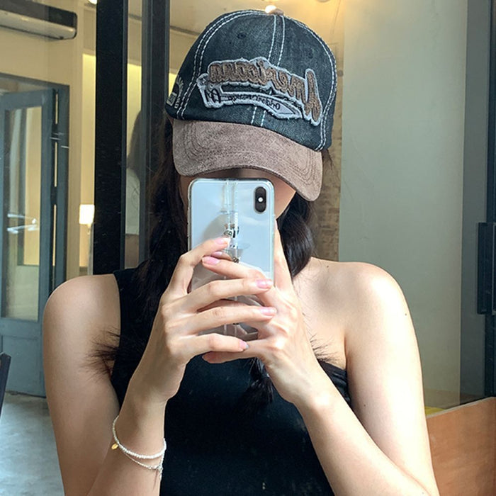 Wholesale Vintage vintage duckbill cap versatile sun hat denim baseball cap