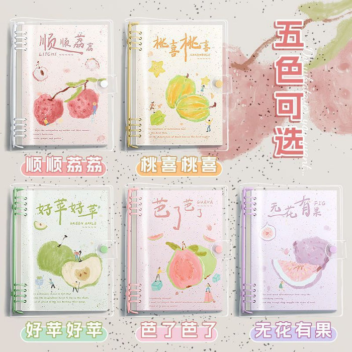 Wholesale PVC Clear Soft Cover Loose-Leaf Notebook A5 Lined Cartoon Design for Students