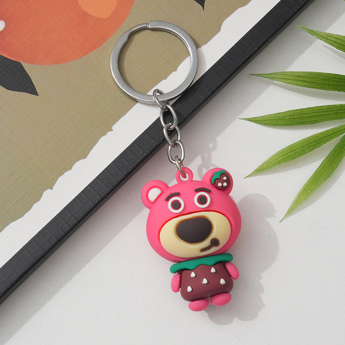 Wholesale Creative keychain pendant, cute animal figurine, car keychain