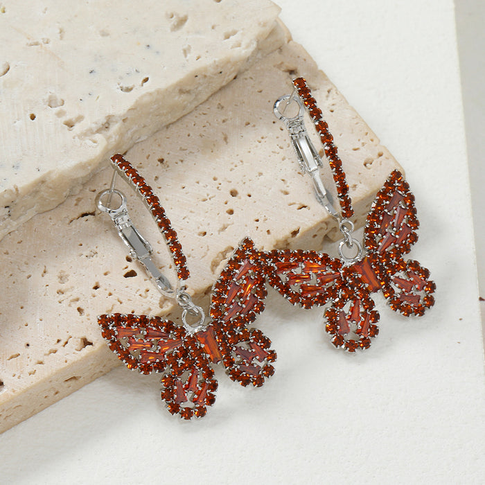 Wholesale Butterfly knot simple earrings