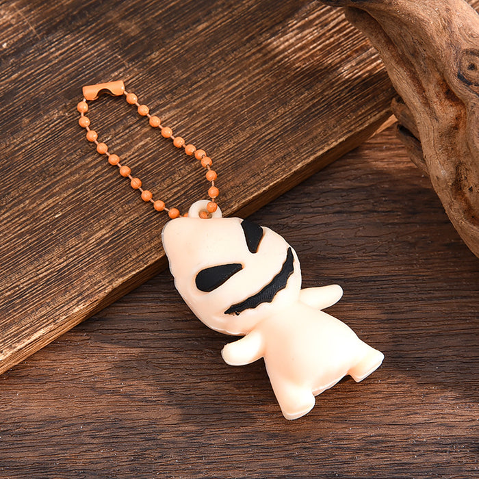 Wholesale  keychain trick-or-treating ghost pumpkin keychain  pendant chain skull ghost key chain