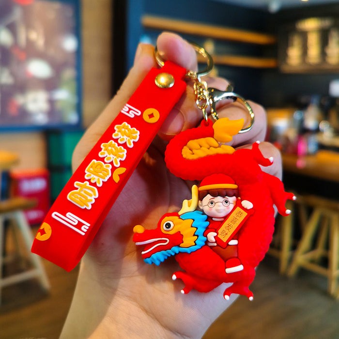 Wholesale Cartoon Doll Rubber Keychain JDC-KC-Tingm166