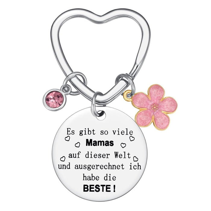 Wholesale Stainless steel engraved keychain Mother's Day gift