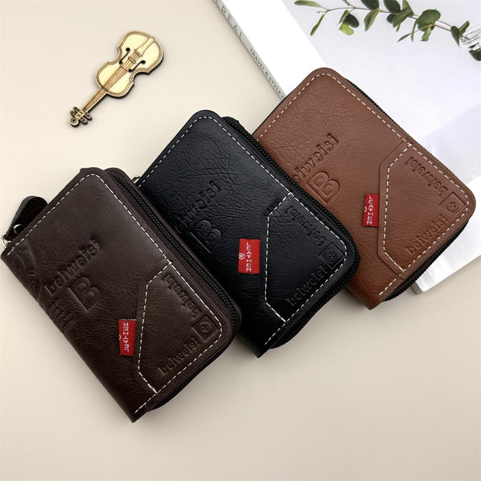 Wholesale European American Retro Letter Pattern PU Card Wallet &  Coin Purse Daily Matching Accessory