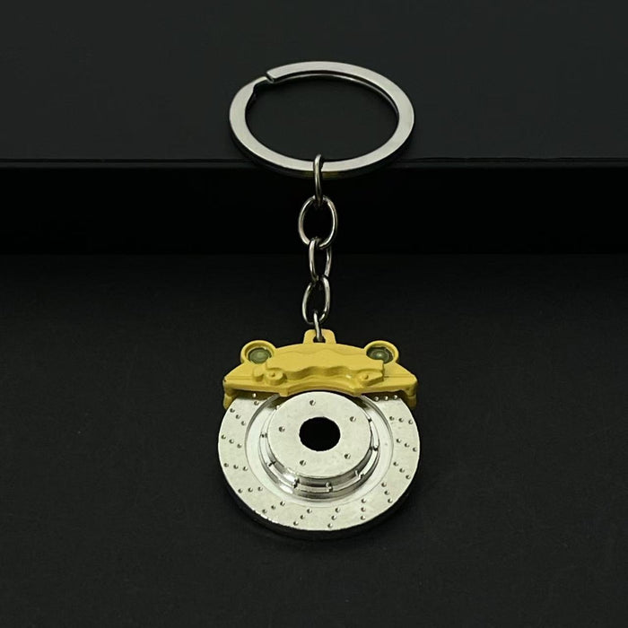 Wholesale Brake Disc Wheel Metal Keychain Car Brake Waist Hanging Key Ring Chain Pendant