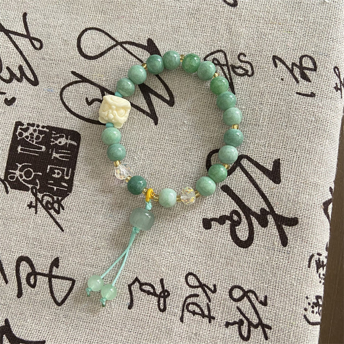 Wholesale Ice cracked glass elastic rope bracelet, sweet bracelet wholesale bracelet