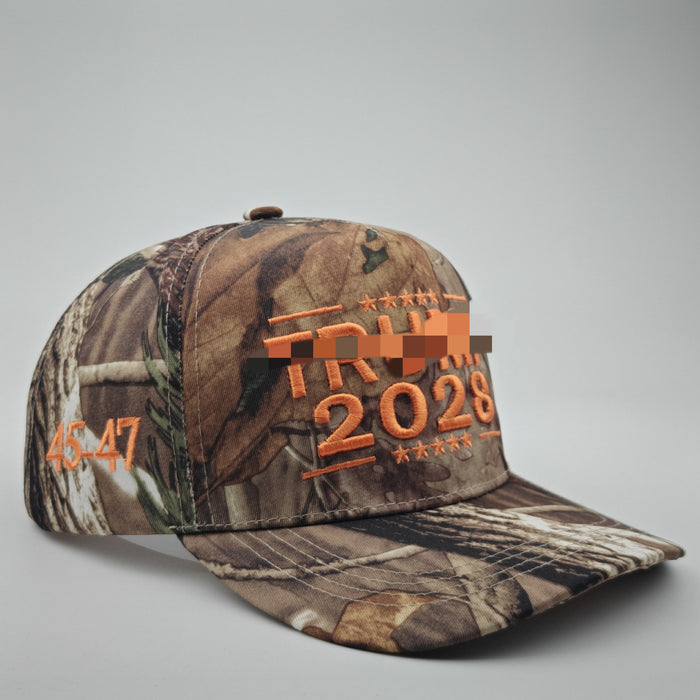 Wholesale Embroidered baseball five piece hardtop colored camouflage sunshade baseball cap