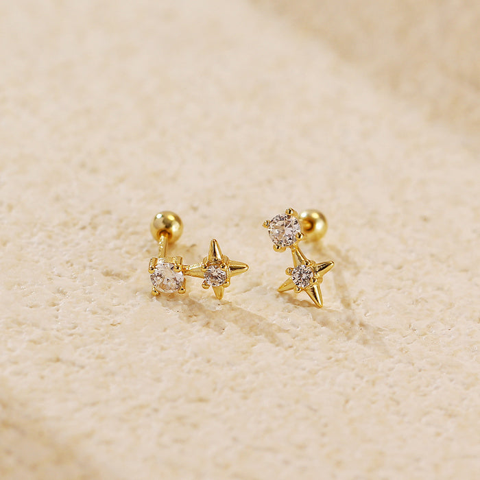 Wholesale Four-Leaf Flower Pearl Earrings for Women