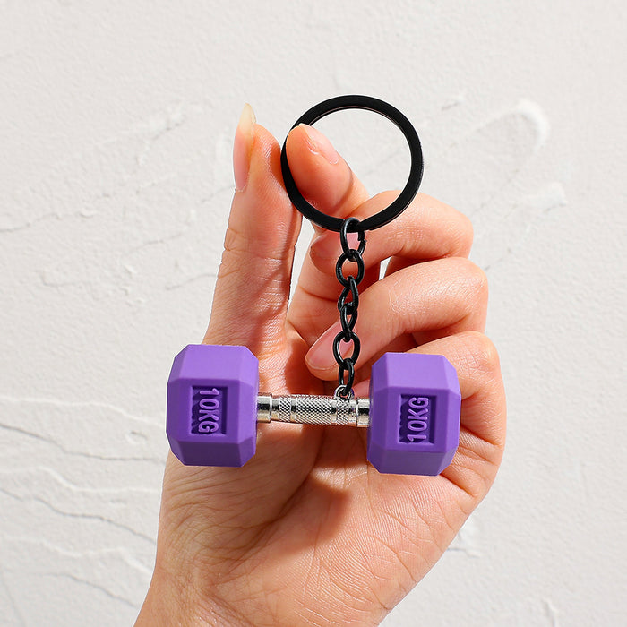 Wholesale Creative Mini Dumbbell Keychain