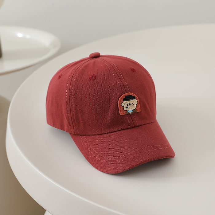 Wholesale Cute Cartoon Kids Baseball Cap Letter Bear Design Sun Hat For Boys Girls