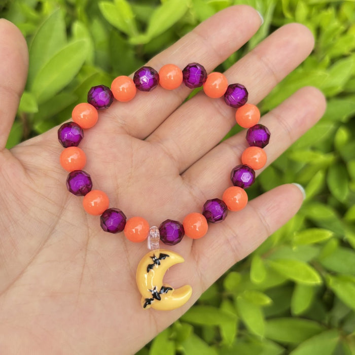 Wholesale Children's Bracelet Colored Acrylic Beads Girls' Plastic Pearl Bead Cartoon Pendant Bracelet