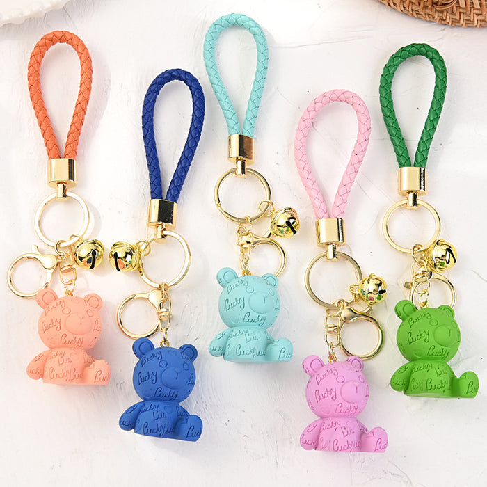Wholesale Cartoon resin keychain creative cute car keychain keychain