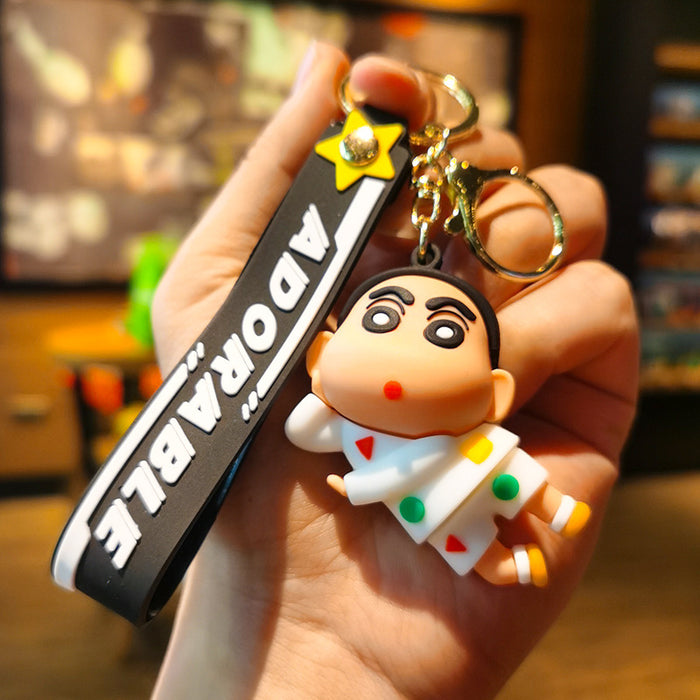 Wholesale Cartoon Silicone Doll Keychain JDC-KC-Tingm287