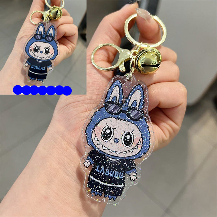 Wholesale 5 PCS double-sided cute cartoon printed acrylic keychains.