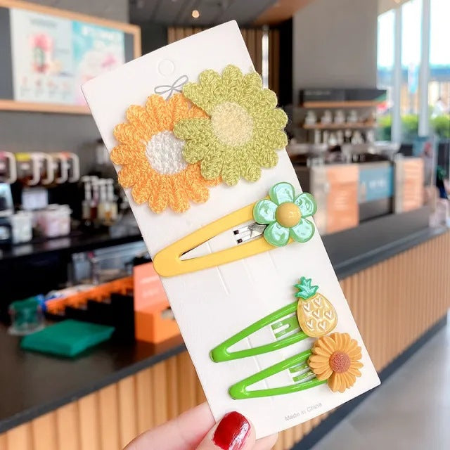 Wholesale Baby hairpins,  children' s hairpins,  cute bowknot fabric clips,  small size,  no hair damage