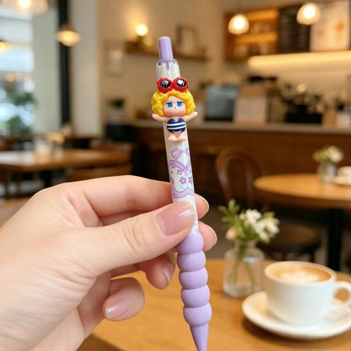 Wholesale Cute Cartoon Plush Pen Pendant Black Ink 0. 5mm Gel Pen Bulk