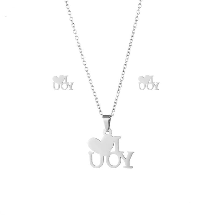 Wholesale stainless steel heart necklace JDC-NE-MingM008