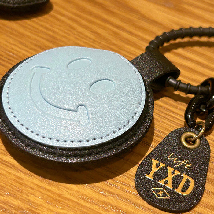 Wholesale Leather Smiley Keychain JDC-KC-WWX001
