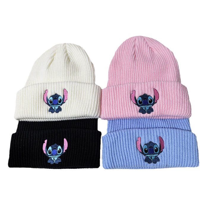 Wholesale Cartoon Embroidery Acrylic Warm Knitted Wool Hat JDC-FH-BoD013