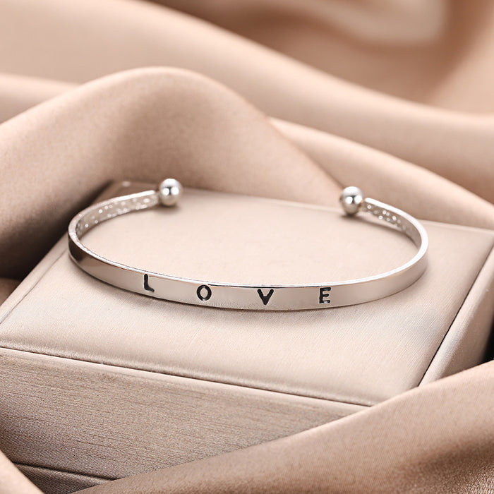 Wholesale Alphabet Gold Bracelet Adjustable Bracelet Jewelry