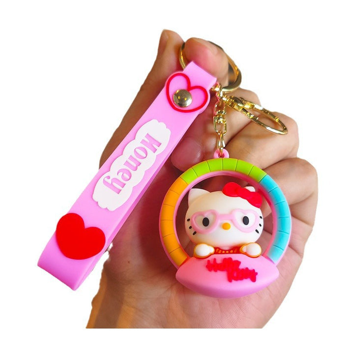 Wholesale Silicone Cartoon Doll Coin Purse Keychain JDC-KC-Tingm148