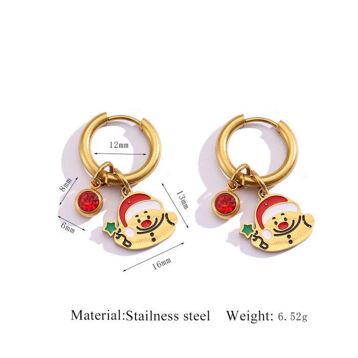 Wholesale Christmas-themed design earrings