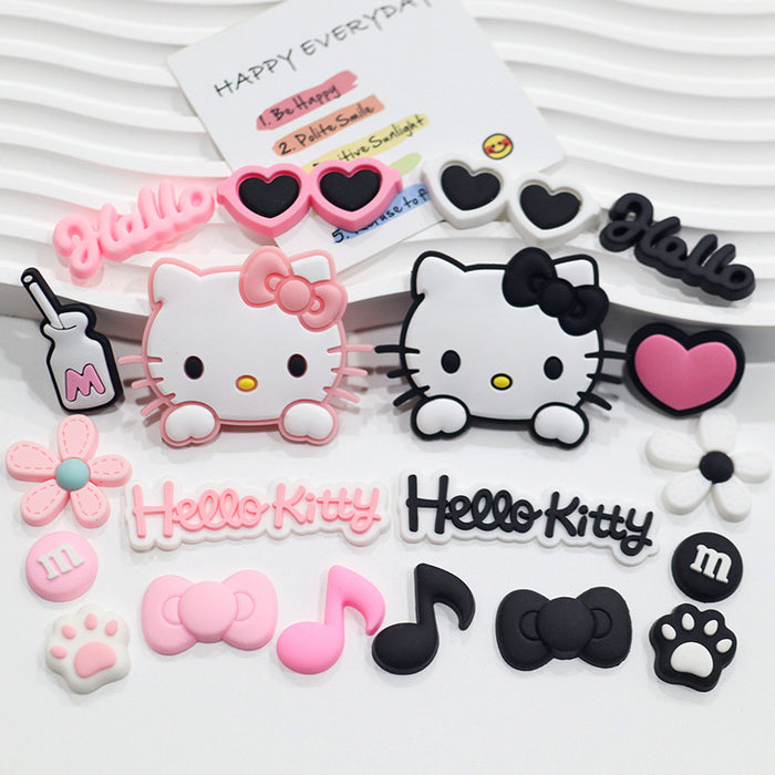 Wholesale 10pcs Cat Soft Glue DIY Accessories Mobile Phone Shell Insulation Cup Decorative Patch Shoes