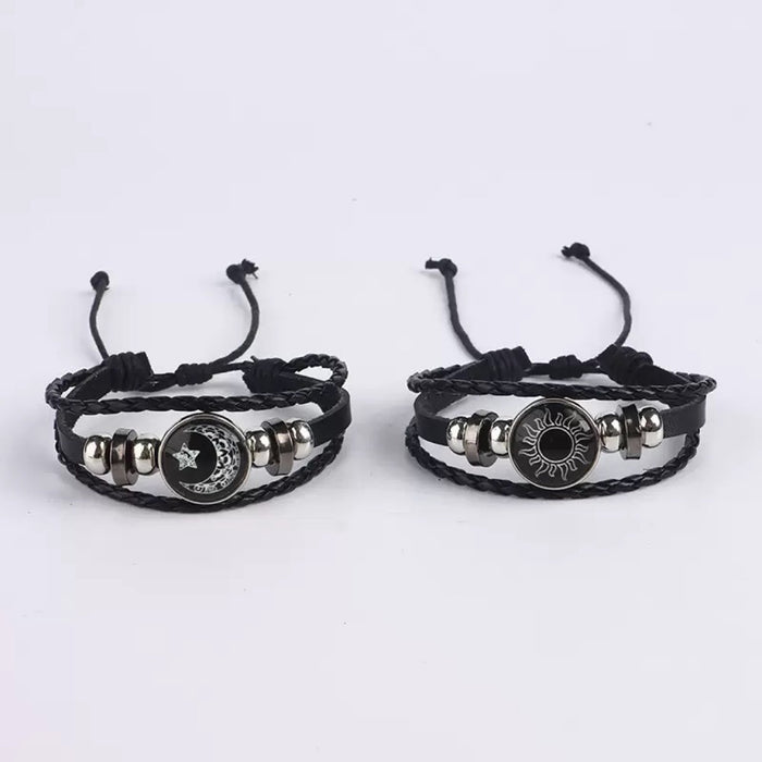 Wholesale Handmade multi-layered woven time gemstone bracelet