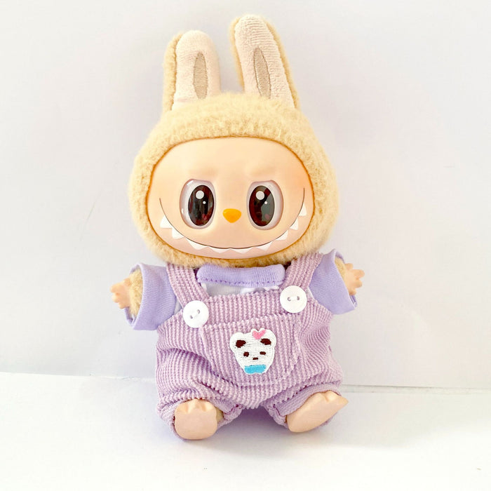 Wholesale Pendant Sitting Party Blind Box Baby Clothes Cartoon Panda Bear Overalls Set Clothes