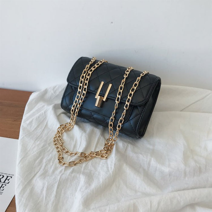 Wholesale PU Shoulder Crossbody Diamond Chain Y Lock Small Square Bag JDC-SD-SYuan016